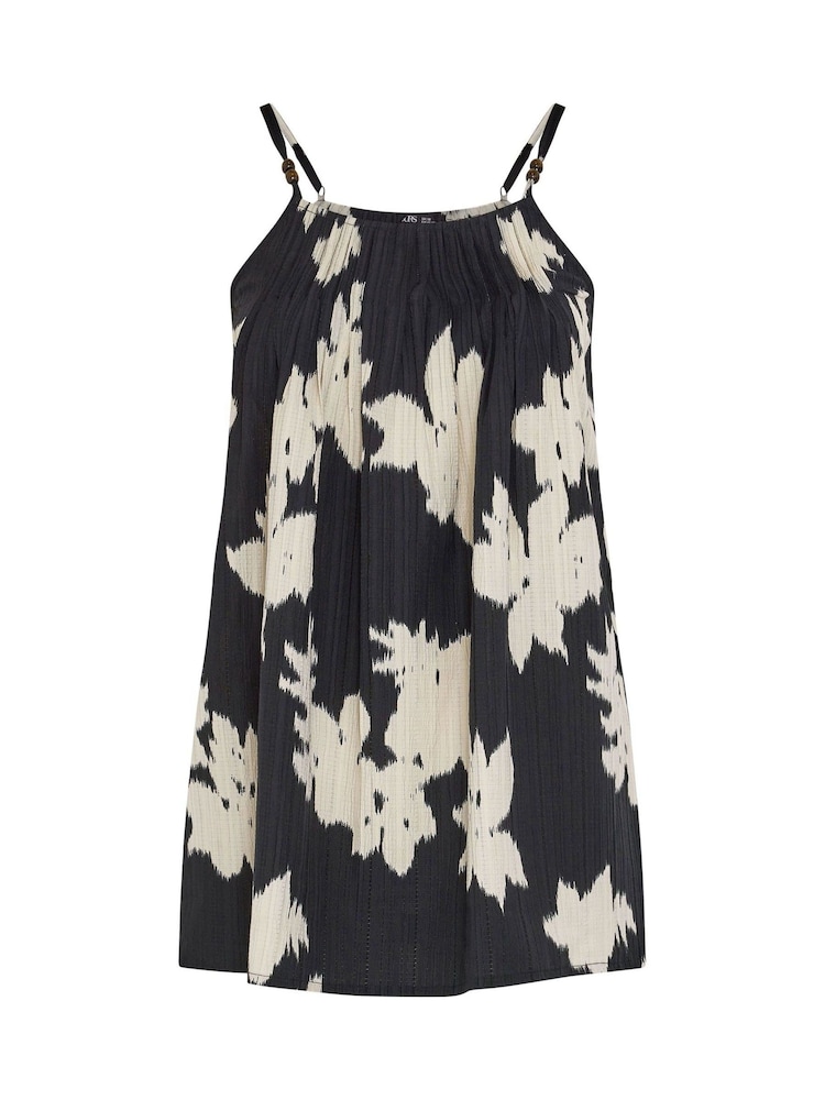 Yours Curve Black Pleated Cami - Image 5 of 5