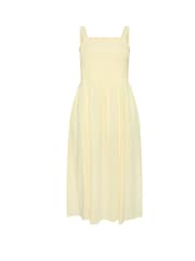 Yours Curve Yellow Shirred Maxi Dress - Image 5 of 5