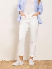 M&Co White Boyfriend Jeans - Image 1 of 4