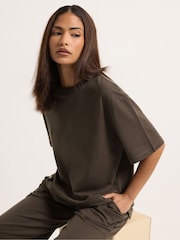 PixieGirl Brown Crew neck T-Shirt - Image 1 of 5