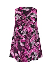 Yours Curve Pink Front Vest Top - Image 5 of 5