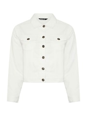 Yours Curve White Denim Jacket - Image 5 of 5