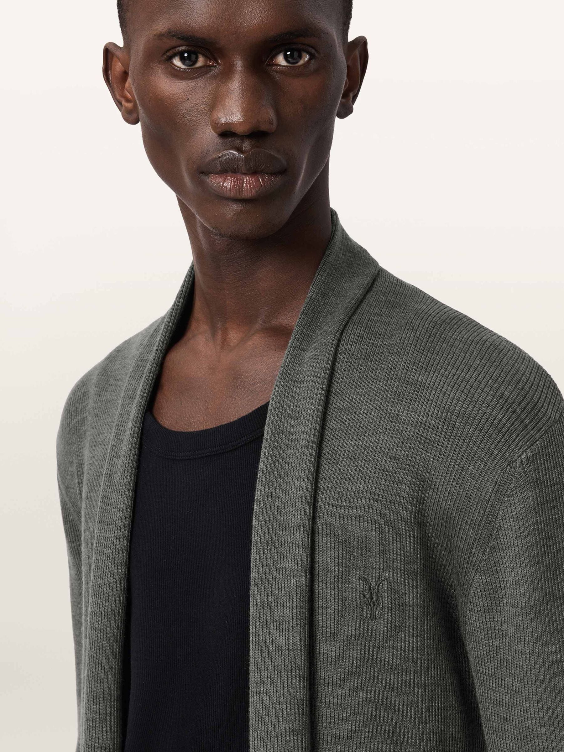 Comprar Verde escuro - Cardigã aberto de lã AllSaints Mode from
