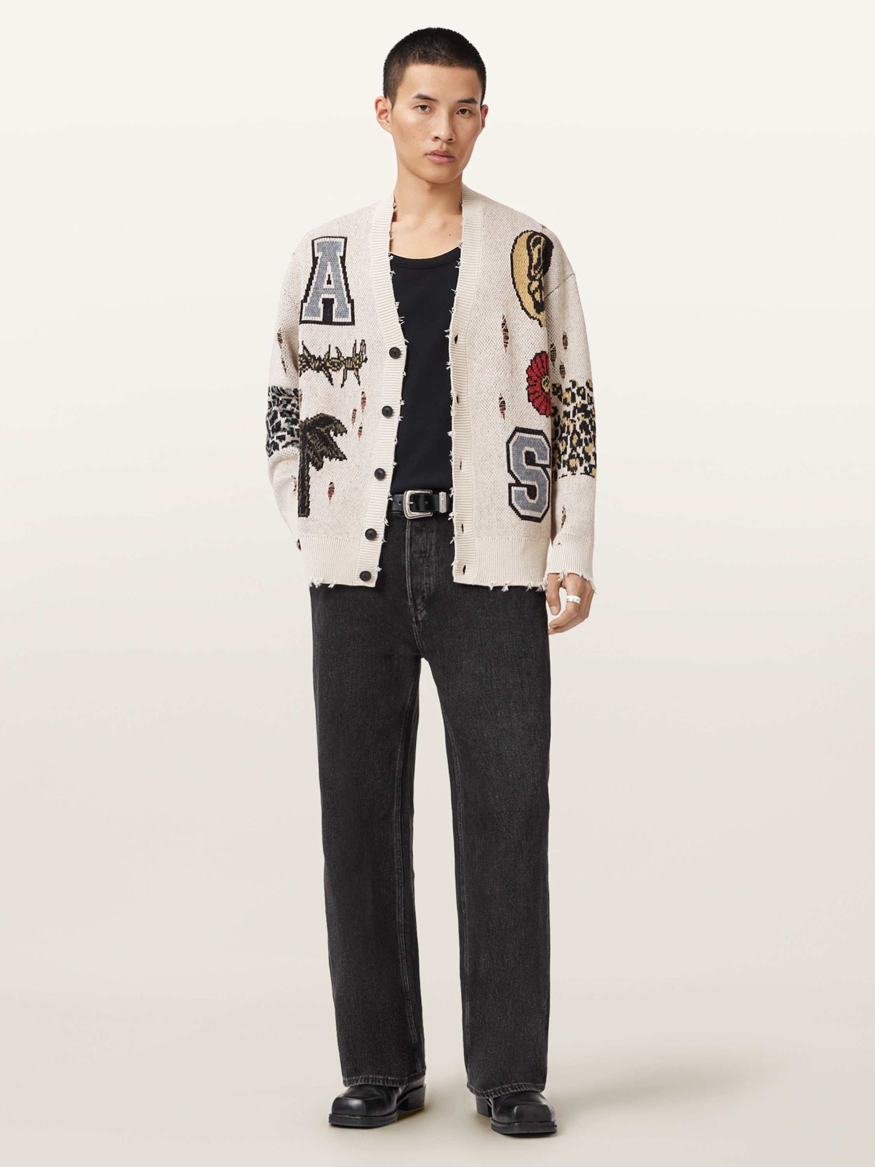 Buy AllSaints White Foxx Cardigan from Next Ukraine