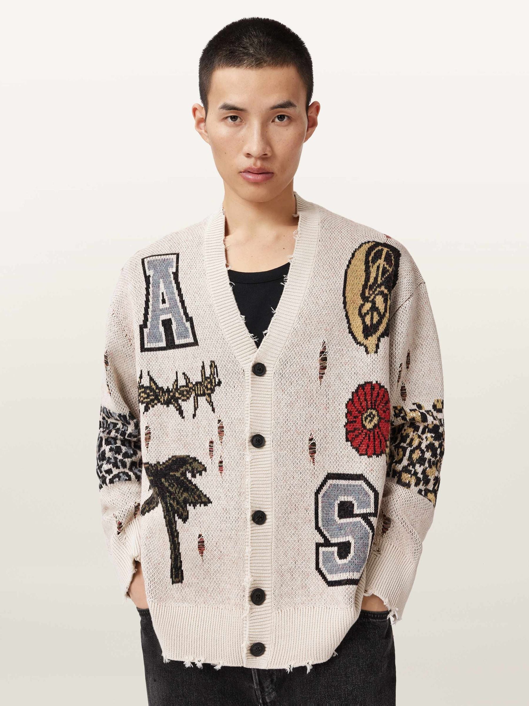 Buy AllSaints White Foxx Cardigan from Next Ukraine