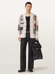 AllSaints White Foxx Cardigan - Image 6 of 8