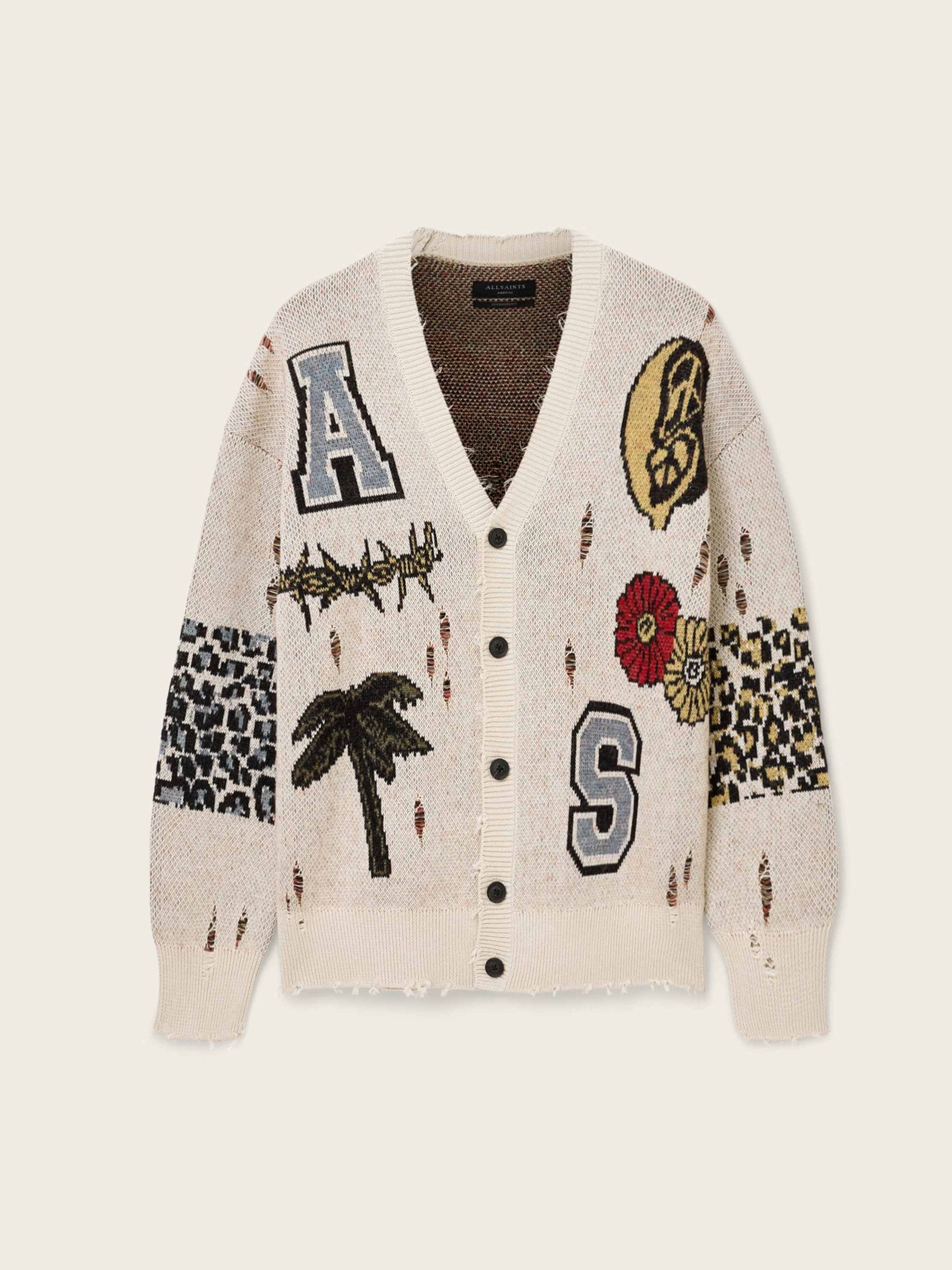 Buy AllSaints White Foxx Cardigan from Next Ukraine