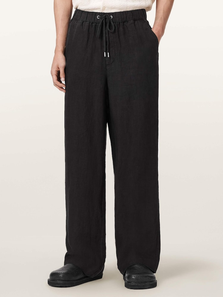 AllSaints Black Sharp Trousers - Image 1 of 7