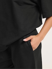 PixieGirl Black Wide Leg Joggers - Image 4 of 5