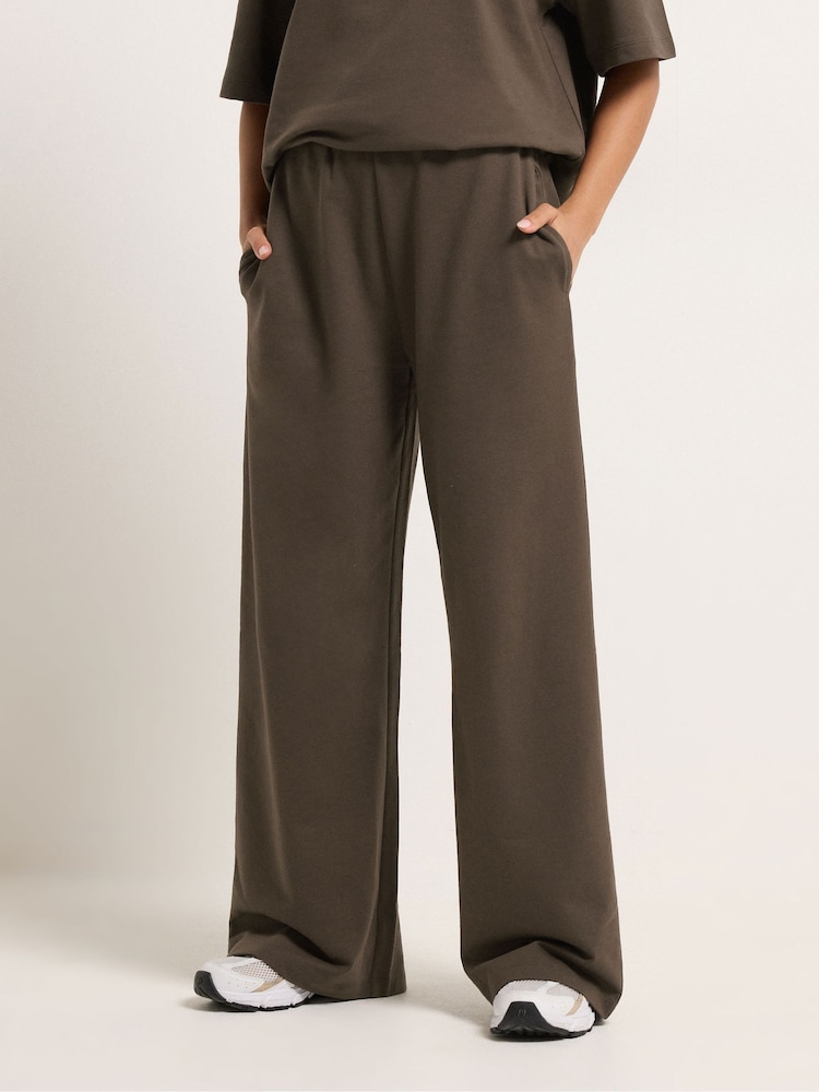 PixieGirl Brown Wide Leg Joggers - Image 2 of 5