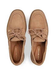Tommy Hilfiger Lightweight Suede Lace-Up Boat Shoes - תמונה 4 מתוך 6
