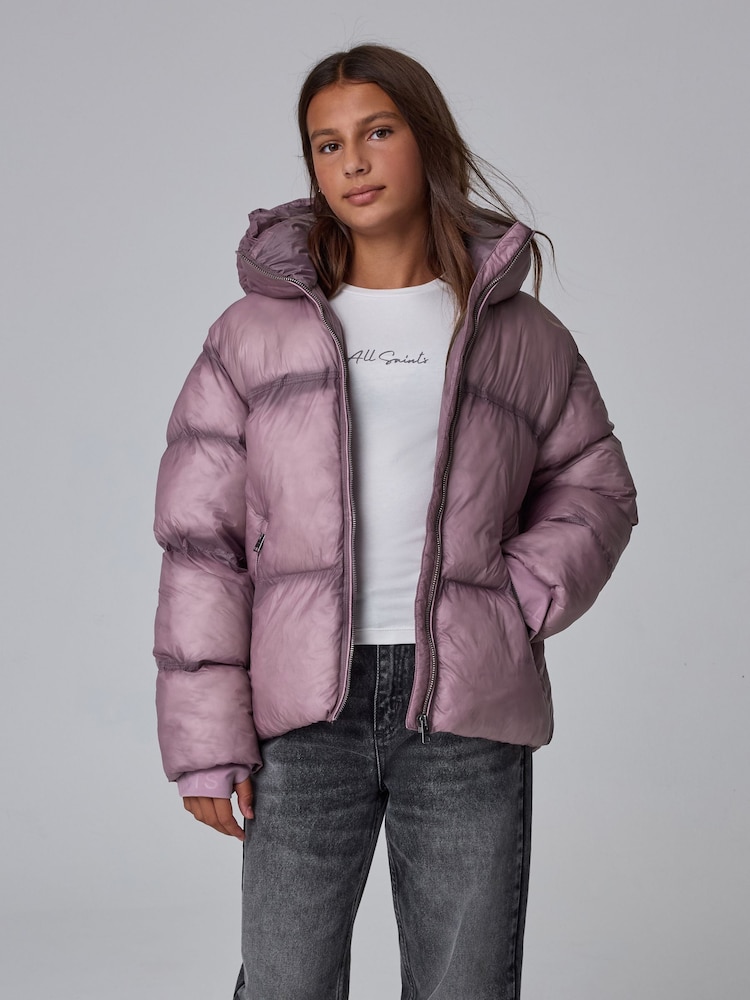 smALLSAINTS Pink Washed Padded Coat - Image 1 of 9 smALLSAINTS Pink Washed Padded Coat - Image 1 of 9