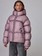 smALLSAINTS Pink Washed Padded Coat - Image 2 of 9