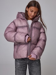 smALLSAINTS Pink Washed Padded Coat - Image 3 of 9