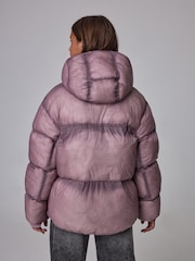smALLSAINTS Pink Washed Padded Coat - Image 4 of 9