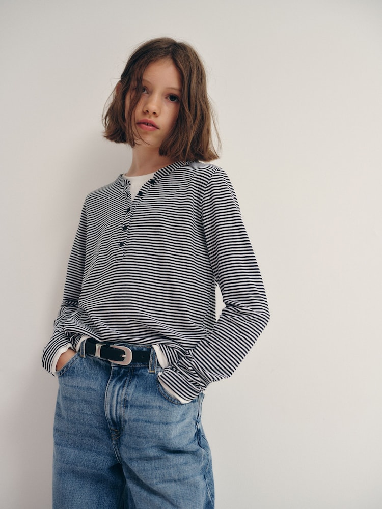 Набор из 2 футболок с длинными рукавами The Set Mock Henley - Изображение 1 10