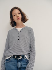 Набор из 2 футболок с длинными рукавами The Set Mock Henley - Изображение 5 10