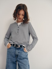 Набор из 2 футболок с длинными рукавами The Set Mock Henley - Изображение 6 10