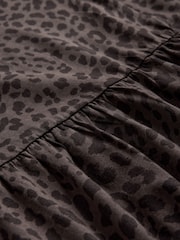The Set 3 Pack Long Sleeve Jersey Skater Dress Chocolate Brown Animal Print/Neutral Stripe - Image 11 of 12