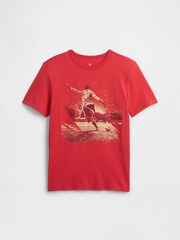Gap Red Graphic T-Shirt (4-13yrs) - Image 1 of 3