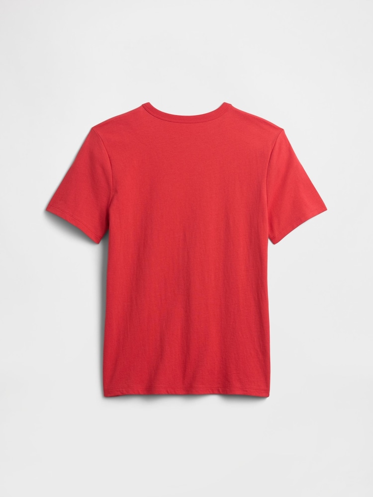 Gap Red Graphic T-Shirt (4-13yrs) - Image 2 of 3 Gap Red Graphic T-Shirt (4-13yrs) - Image 2 of 3