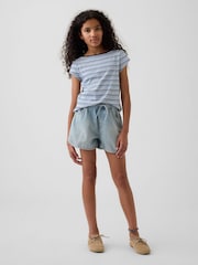 Gap Light Wash High Waisted Denim Easy Shorts (4-13yrs) - Image 3 of 6
