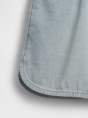 Gap Light Wash High Waisted Denim Easy Shorts (4-13yrs) - Image 6 of 6