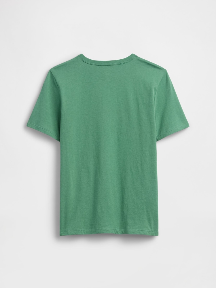 Gap Green Graphic T-Shirt (4-13yrs) - Image 2 of 3 Gap Green Graphic T-Shirt (4-13yrs) - Image 2 of 3