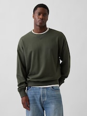 Vert - Gap Heavyweight French Terry Oversized Sweatshirt - Image 1 de 4