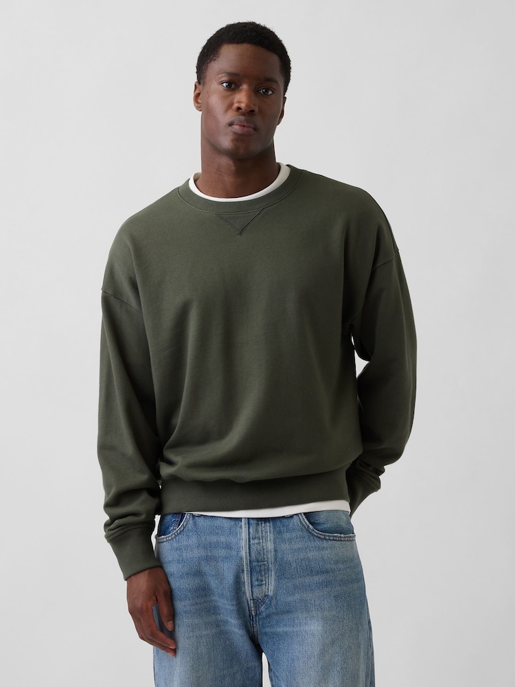 Vert - Gap Heavyweight French Terry Oversized Sweatshirt - Image 1 de 4