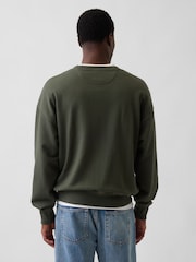 Vert - Gap Heavyweight French Terry Oversized Sweatshirt - Image 2 de 4
