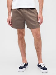 Gap Brown 5.5 inch Linen-Blend Relaxed Shorts - Image 1 of 5