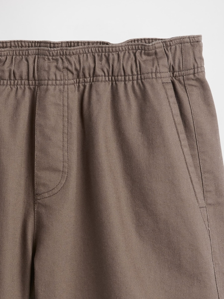 Gap Brown 5.5 inch Linen-Blend Relaxed Shorts - Image 5 of 5