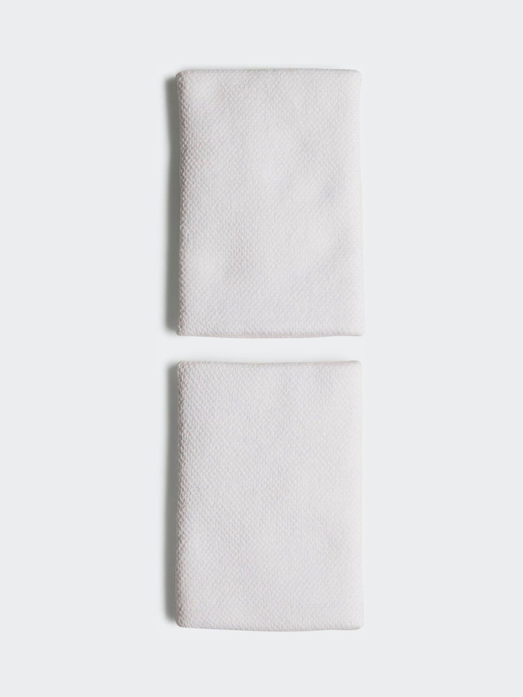 adidas White Tennis Wristband - Image 2 of 4