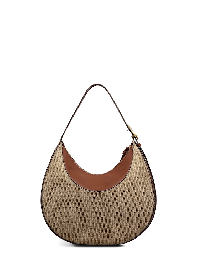 Radley Brown Bliss Crescent Basket Large Shoulder Bag - Image 2 of 5