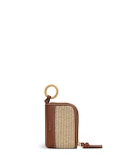 Radley Brown Golden Lane Raffia Bag Charm - Image 1 of 3
