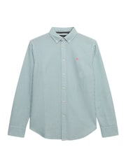 Superdry Green Slim Oxford Button Down Long Sleeve Shirt - Image 7 of 9