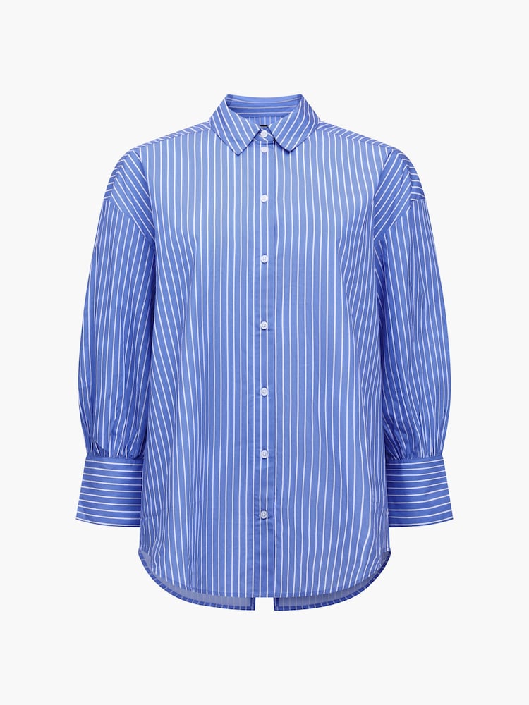 French Connection Cambria Cotton Striped Back Bow Shirt - Imagen 5 de 5