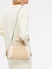 Radley White The Golborne Raffia Grab Bag - Image 1 of 6