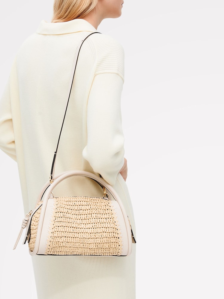 Radley White The Golborne Raffia Grab Bag - Image 1 of 6