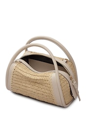 Radley White The Golborne Raffia Grab Bag - Image 4 of 6