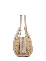 Radley White The Golborne Raffia Grab Bag - Image 5 of 6