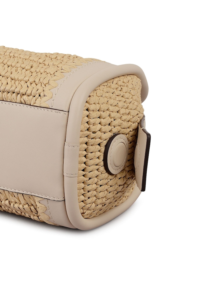 Radley White The Golborne Raffia Grab Bag - Image 6 of 6