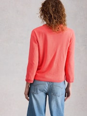 White Stuff Red Nova Linen Blend Cardigan - Image 2 of 6