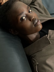 French Connection Green Larissa Faux Suede Bomber Jacket - Image 2 of 8