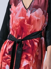 Religion Pink Fioana Kaftan Midi Maxi Tunic Occasion Dress With All Over Floral Print - Image 6 of 7