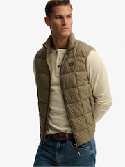 Superdry Green Box Quilt Fuji Lite Gilet - Image 1 of 8