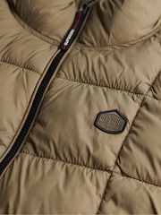 Superdry Green Box Quilt Fuji Lite Gilet - Image 8 of 8