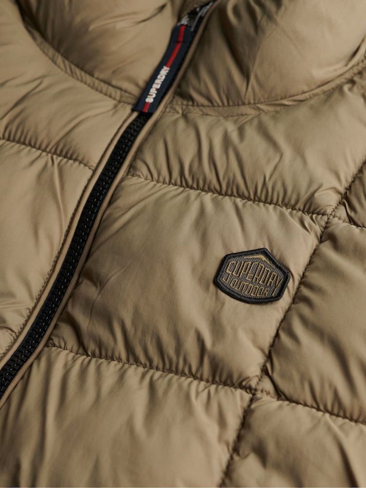 Superdry Green Box Quilt Fuji Lite Gilet - Image 8 of 8