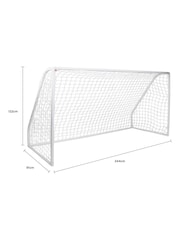 Charles Bentley White 8ft x 4ft Football Goal - Image 6 of 6